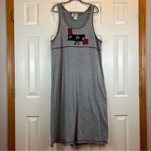 Vintage On The Rocks California Grey Maxi Dress